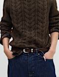Cable Knit Crew Neck Jumper