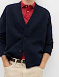 Flauschige Strickjacke