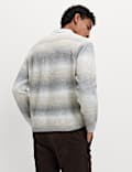 Supersoft Striped Polo Jumper with Wool