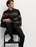 Supersoft Striped Polo Jumper with Wool