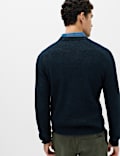 Jumper Kerah Bundar Super Lembut dengan Wol