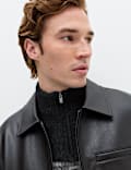 Fair Isle Half Zip Jumper with Wool
