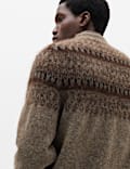 With Wool Fair Isle Crew Neck Jumper