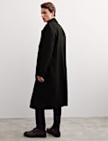Pure Wool Double Breasted Revere Overcoat