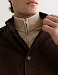 Merino Wool with Silk Half Zip Jumper