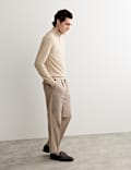 Merino Wool with Silk Half Zip Jumper