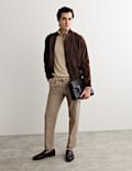Merino Wool with Silk Half Zip Jumper