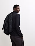 Extra Fine Merino Roll Neck Jumper with Silk