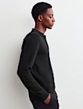 Merino Wool Rich with Silk Polo Shirt