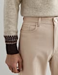 Straight Fit 5 Pocket Trousers