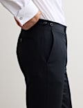 Tailored Fit Pure Wool Twill Suit Trousers