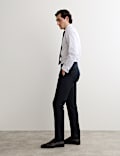 Tailored Fit Pure Wool Twill Suit Trousers