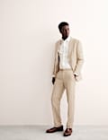 Tailored Fit Italian Silk & Linen Suit Jacket