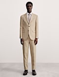 Tailored Fit Italian Silk & Linen Suit Trousers