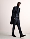 Tailored Fit Wool Rich Check Suit Trousers