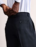 Tailored Fit Wool Rich Check Suit Trousers