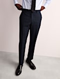 Tailored Fit Wool Rich Check Suit Trousers
