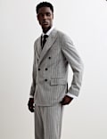 Tailored Fit Italian Wool Suit Jacket with Cashmere