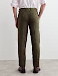 Pantalon ajust&eacute; 100 % lin
