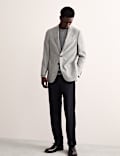 Tailored Fit Wool Herringbone Blazer