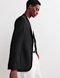 Tailored Fit Wool Herringbone Blazer