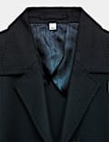 Wool Blend Tailored Fit Suit Jacket