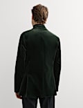 Tailored Fit Pure Cotton Velvet Blazer