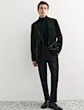 Tailored Fit Pure Cotton Velvet Blazer