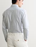 Regular Fit Luxury Linen Cotton Striped Shirt