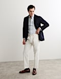 Regular Fit Luxury Linen Cotton Striped Shirt