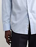 Regular Fit Luxury Pure Cotton Textured Shirt