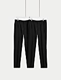 2pk Regular Fit Crease Resist Trousers