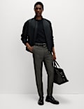 Slim Fit Single Pleat Trousers