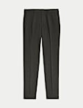 Pantalon coupe cintrée à pli unique