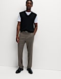 Relaxed Fit Smart Stretch Trousers