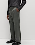 Relaxed Fit Single Pleat Trousers
