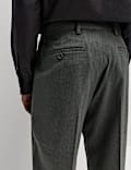 Relaxed Fit Single Pleat Trousers