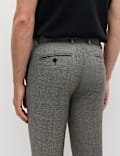 Slim Fit Wool Blend Suit Trousers