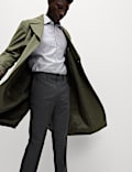 Slim Fit Wool Blend Trousers