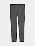 Slim Fit Wool Blend Trousers