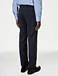 Regular Fit Wool Blend Trousers