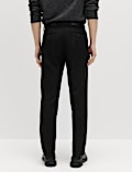 Regular Fit Wool Blend Trousers