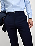 Regular Fit Wool Blend Trousers