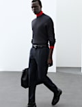 Pantalon Performance en laine m&eacute;lang&eacute;e