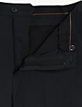 Slim Fit Flat Front Stretch Trousers