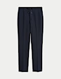 Regular Fit 360 Flex Elasticated Waist Trousers