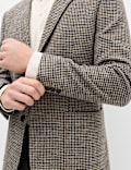 Regular Fit Cotton Blend Check Blazer