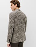 Regular Fit Cotton Blend Check Blazer