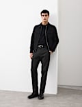 Straight Fit Bedford Cord Smart Trousers