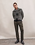 Tailored Fit Warm Handle Puppytooth Trousers